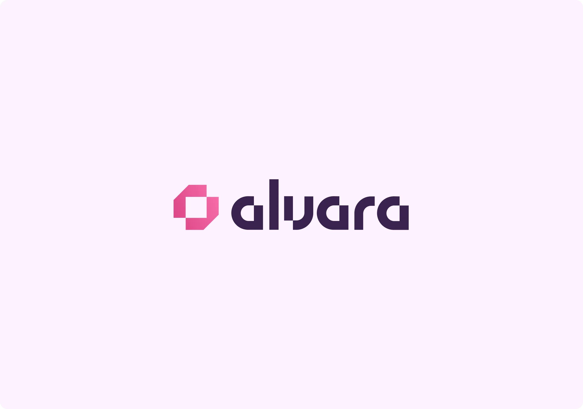 Alvara Logomark and Typography Logo